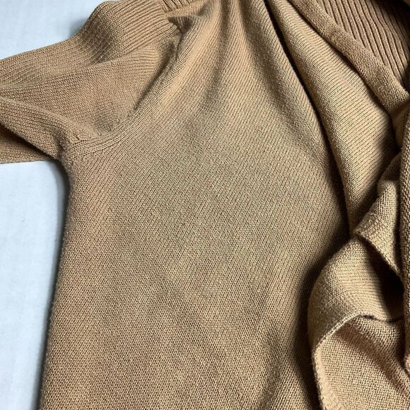 Kenneth  Cole New York Womens Open Front Cardigan Beige Zip Waist Sweater XS - Picture 11 of 11